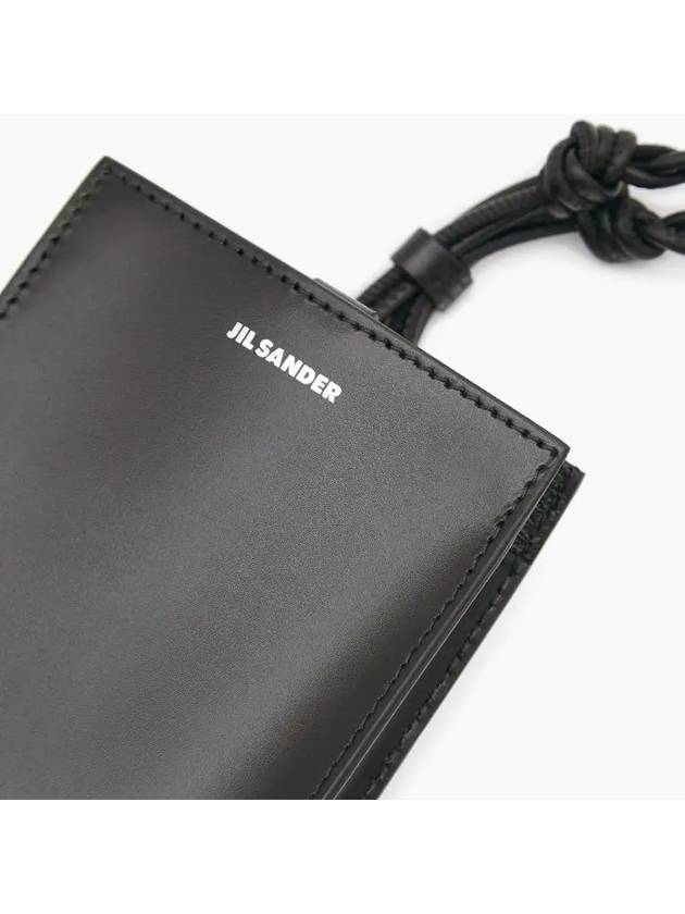 Tangle Smartphone Case Leather Mini Bag Black - JIL SANDER - BALAAN 5