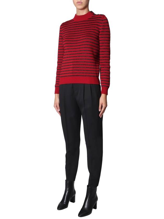 Crew Neck Sweater 589718YAJG25125 B0040168050 - SAINT LAURENT - BALAAN 3