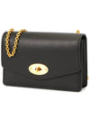 Darley Small Classic Chain Shoulder Bag Black - MULBERRY - BALAAN 3