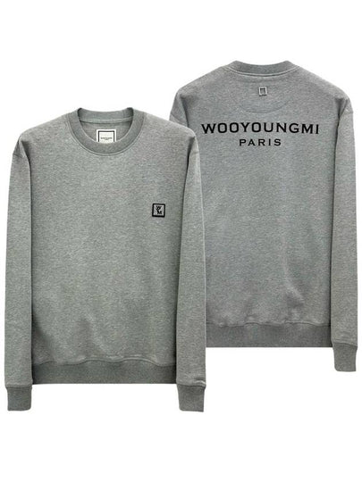 Back Logo Sweatshirt Grey - WOOYOUNGMI - BALAAN 2