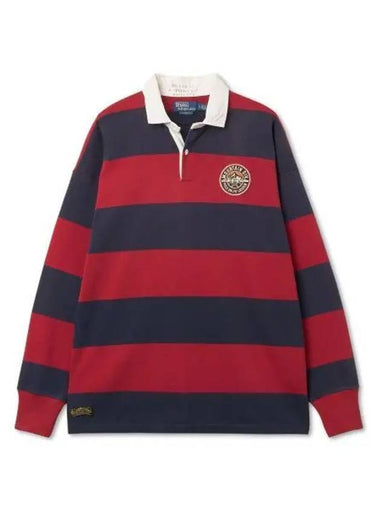 Vintage Fit Striped Jersey Rugby Shirt Red - POLO RALPH LAUREN - BALAAN 1