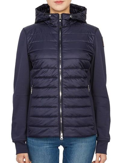 Women's Zipper Side Padded Hooded Jacket Navy - PARAJUMPERS - BALAAN 2