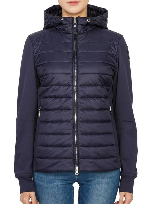 Women's Padded Hooded Zip-up Navy - PARAJUMPERS - BALAAN 2