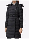 Women's Double Breasted Hooded Padded Black - BURBERRY - BALAAN 3