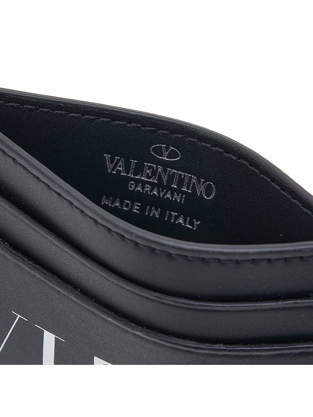 VLTN Logo Print Card Wallet Black - VALENTINO - BALAAN 10