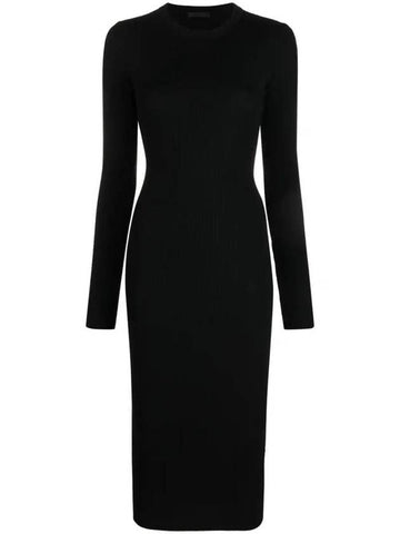 Wardrobe.Nyc Ribbed Long Sleeve Dress Clothing - WARDROBE.NYC - BALAAN 1