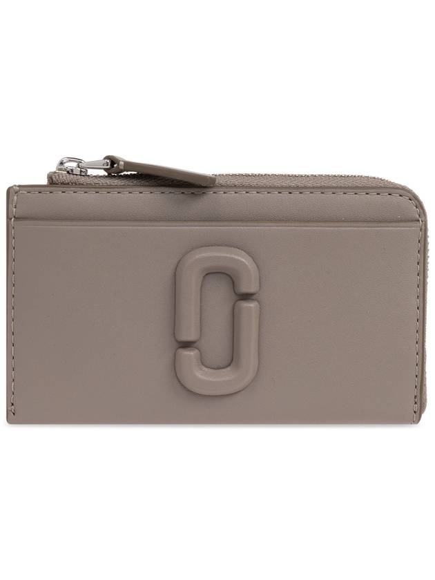 Marc Jacobs Leather Wallet ‘The J Marc’, Women's, Grey - MARC JACOBS - BALAAN 1