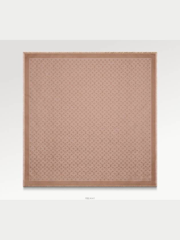 Monogram Denim Shawl Beige Rose - LOUIS VUITTON - BALAAN 4