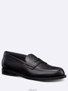 Granville Oblique Leather Loafer Black - DIOR - BALAAN 7