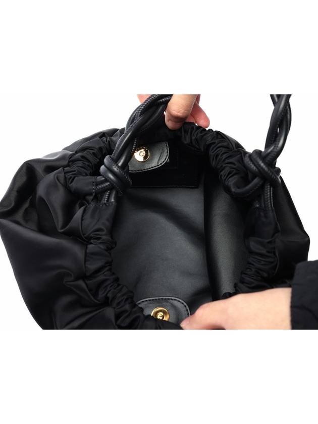 Nylon Hobo Shoulder Bag Black - MARNI - BALAAN 7