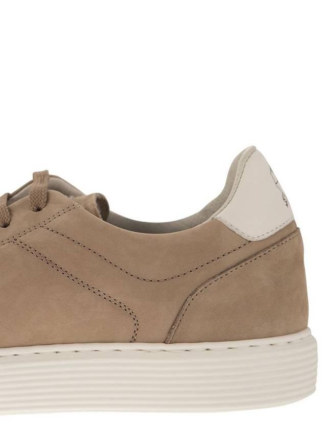 Suede Low Top Sneakers Beige - BRUNELLO CUCINELLI - BALAAN 8