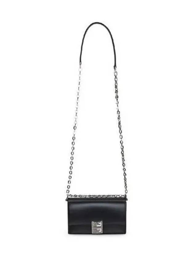 Box 4G Chain Small Leather Shoulder Bag Black - GIVENCHY - BALAAN 3