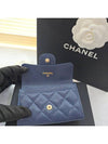 Classic Tok Card Wallet Navy Blue AP0214 - CHANEL - BALAAN 3