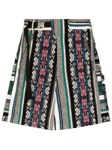 Sacai Men's Multicolor Rug Jaquard Shorts, Brand Size 2 (Medium) - SACAI - BALAAN 1