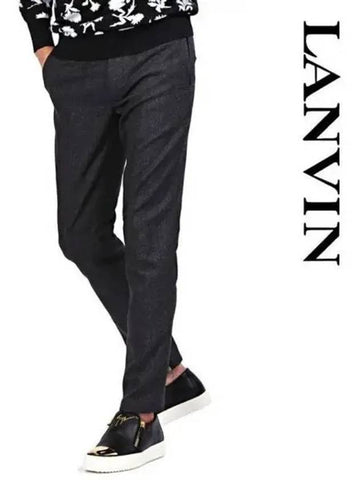 Zipper wool biker pants 270684 - LANVIN - BALAAN 1