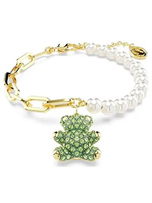 Teddy Pearl Bracelet Green Gold - SWAROVSKI - BALAAN 2