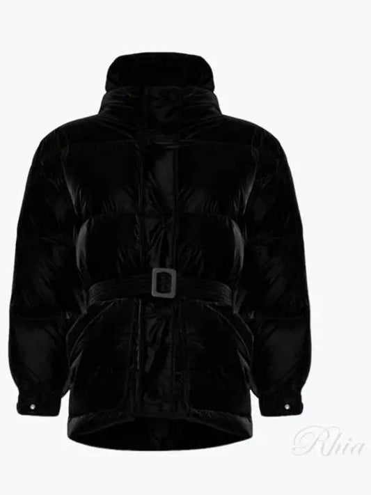 Michelin Belted Hooded Down Jacket Powder Black - IENKI IENKI - BALAAN 2