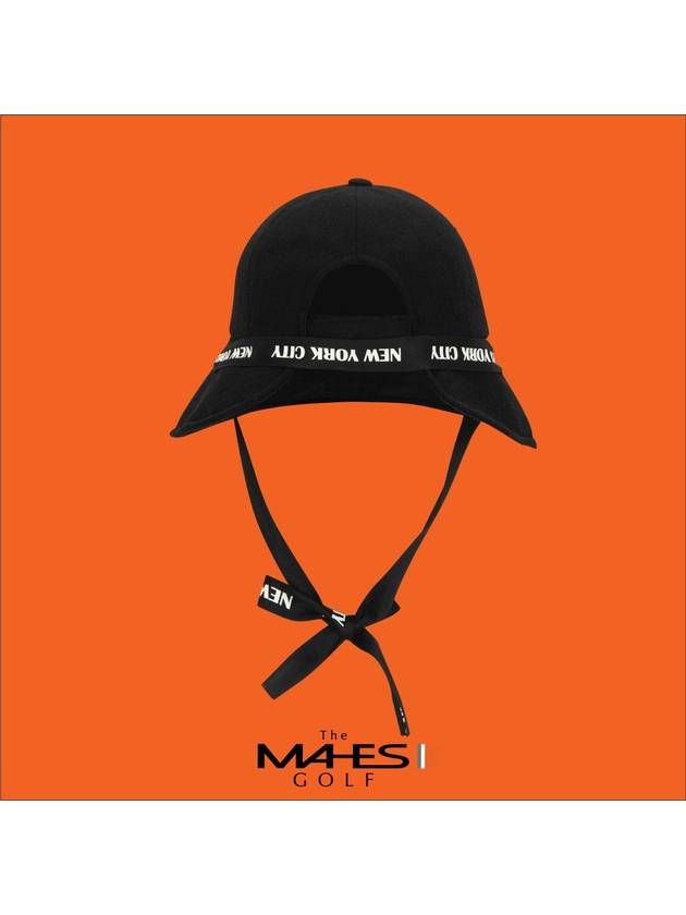 Logo Bucket Hat Black Orange Label City Black Wool Strap Bucket Hat EC00721 - MAHES - BALAAN 3