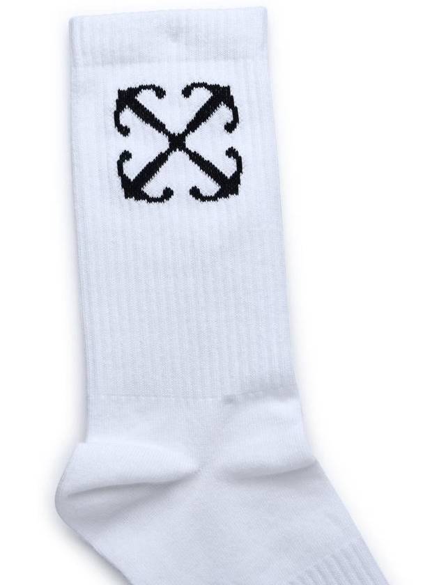 Arrow Motif Socks White - OFF WHITE - BALAAN 4