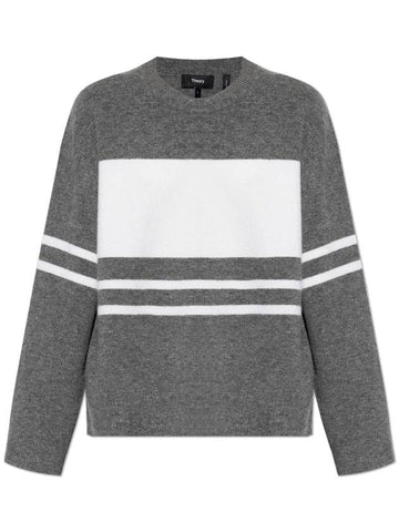 Theory Loose Fit Sweater, Women's, Grey - THEORY - BALAAN 1