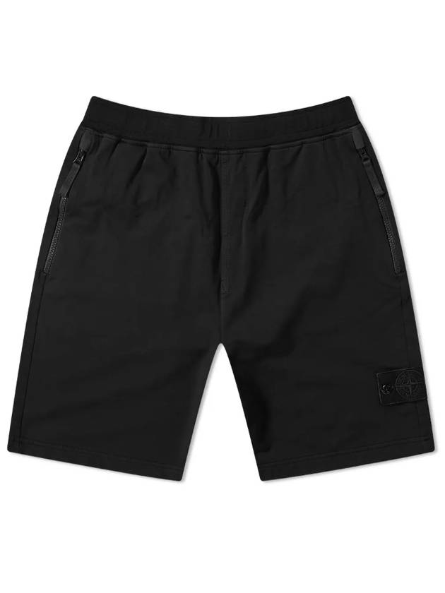 Ghost Fleece Shorts Black - STONE ISLAND - BALAAN 2