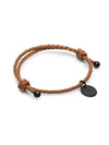 Intrecciato Leather Bracelet Brown - BOTTEGA VENETA - BALAAN 3