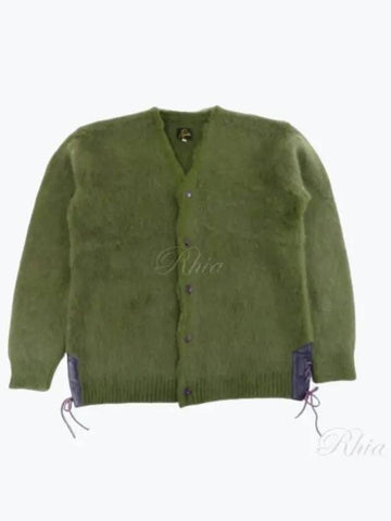 EP Mohair Cardigan Olive PU314 - NEEDLES - BALAAN 1