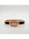 Mini Clic Chaine D'Ancre Bracelet Noir Rose Gold - HERMES - BALAAN 2