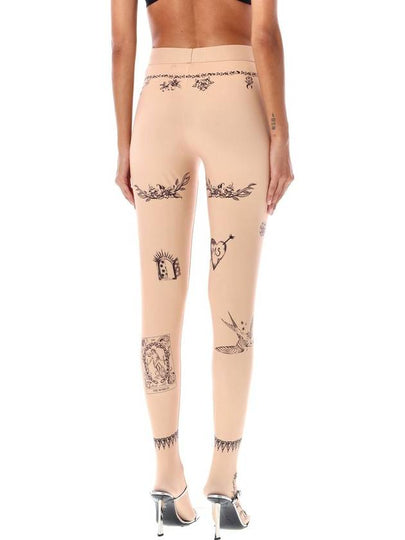 Marine Serre Tattoo Leggings - MARINE SERRE - BALAAN 2