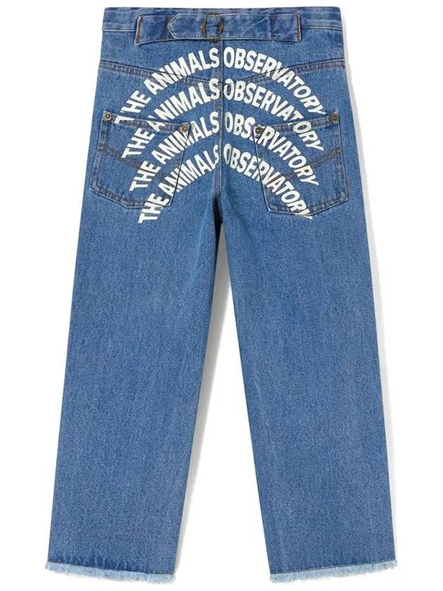 Kids Logo Printing Denim Pants F23060 074DY - THE ANIMALS OBSERVATORY - BALAAN 3