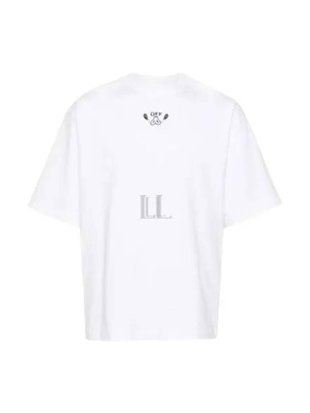 Crew Neck Cotton Short Sleeve T-Shirt White - OFF WHITE - BALAAN 2