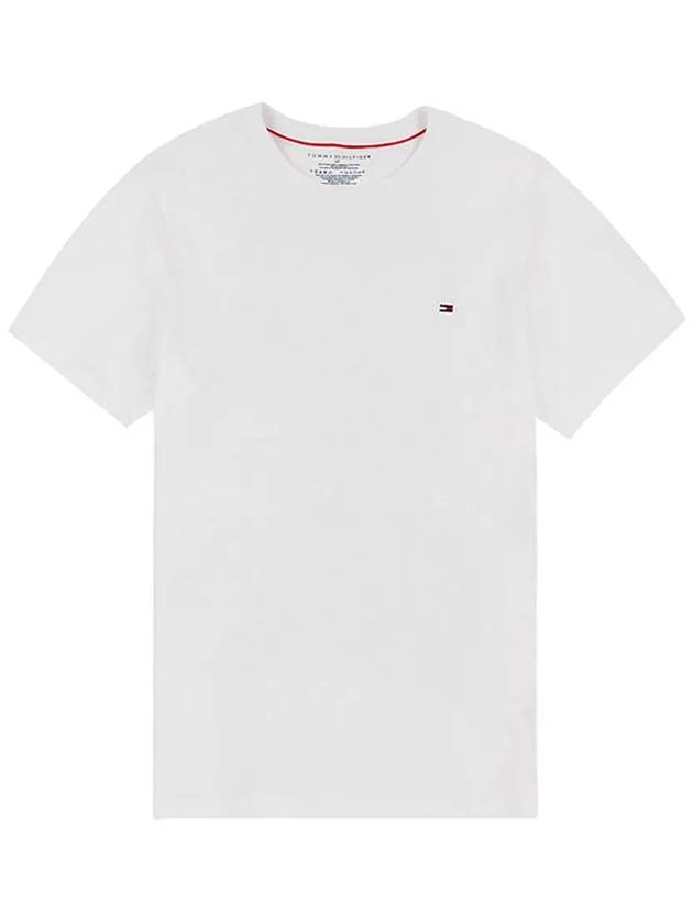 Core Flag Short Sleeve T-Shirt White - TOMMY HILFIGER - BALAAN 3