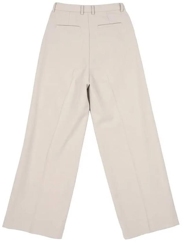 Classic onetuck maxi wide slacks_light beige - HARDCORE HAPPINESS - BALAAN 4