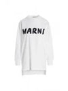 Logo Print Organic Jersey Long Sleeve T-Shirt White - MARNI - BALAAN 2