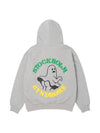 Men's Logo Print Hoodie Grey - STOCKHOLM SYNDROME - BALAAN 1