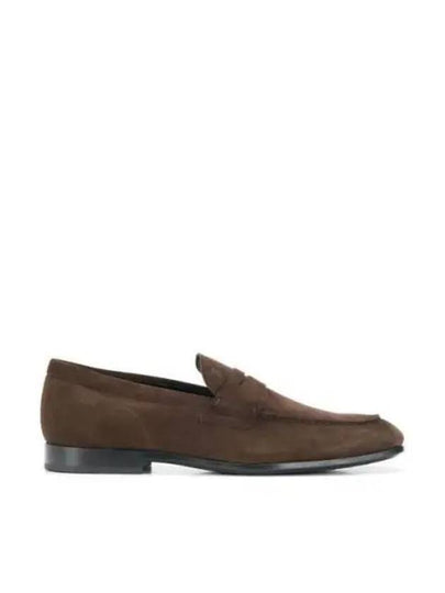 Men's Suede Penny Loafers Brown - TOD'S - BALAAN 2