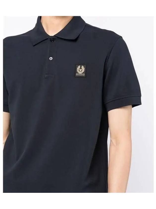 collar short sleeve tshirt navy - BELSTAFF - BALAAN 4