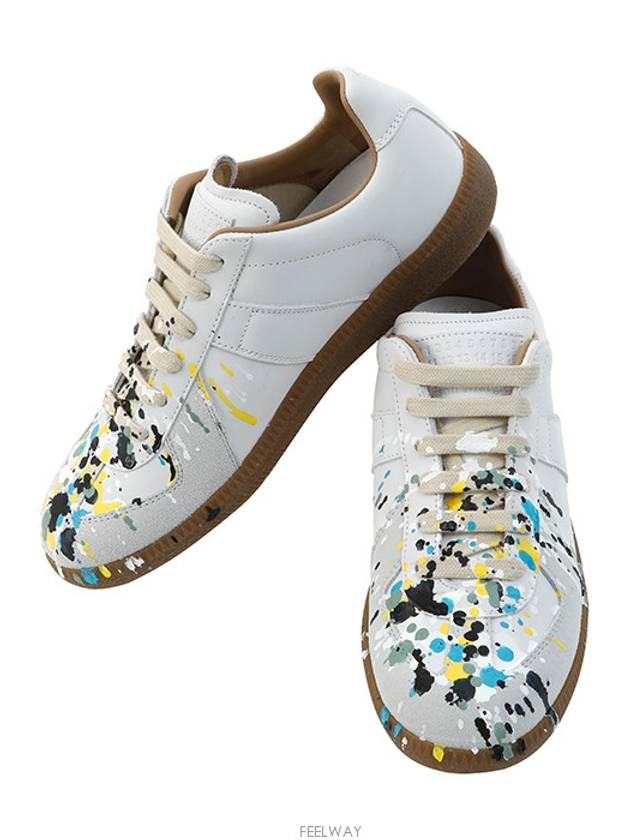 Replica Paint Drop Low Top Sneakers White - MAISON MARGIELA - BALAAN 5