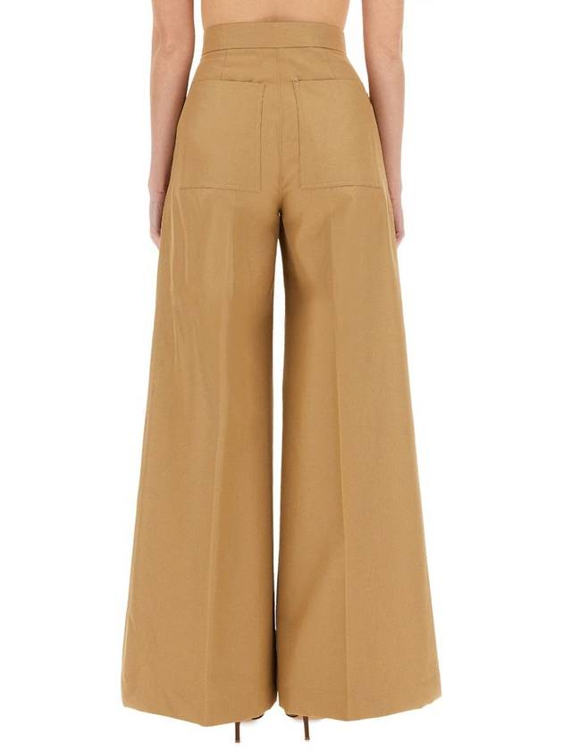 tan corte straight pants tobacco - MAX MARA - BALAAN 2