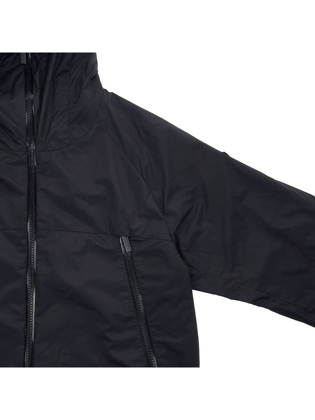 Besar Nylon Hooded Zip-Up Black - MONCLER - BALAAN.