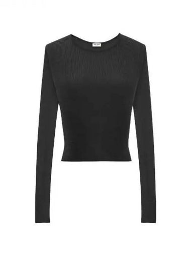 rib crop knit - SAINT LAURENT - BALAAN 1