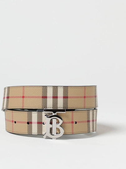 Monogram Motif Vintage Check Reversible Belt Archive Beige - BURBERRY - BALAAN 2