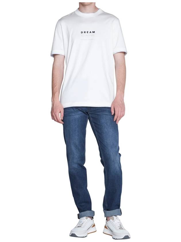 Short Sleeve T-Shirt White - BRUNELLO CUCINELLI - BALAAN.