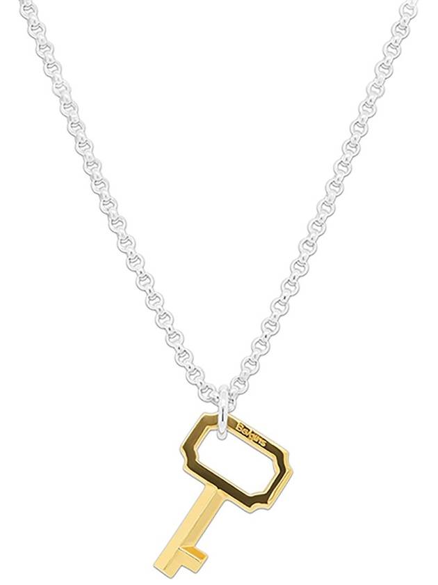 BB Love Key Italian chain necklace two tone combination - BE/GINS - BALAAN 2