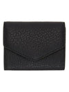 Stitched Accordian Envelope Card Wallet Black - MAISON MARGIELA - BALAAN 3