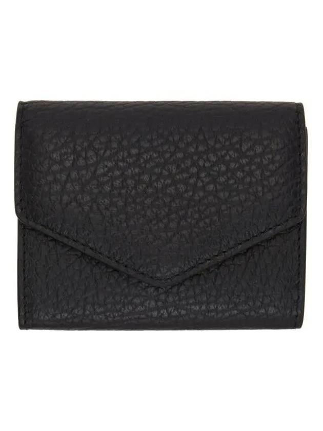 Stitched Accordian Envelope Card Wallet Black - MAISON MARGIELA - BALAAN 3