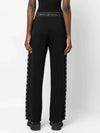 Women's Sweat Bottoms SWEAT BOTTOMS Logo Track Pants Black - MONCLER - BALAAN.