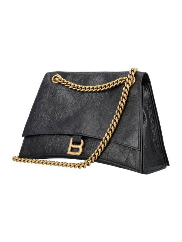 Crush Medium Shoulder Bag Black - BALENCIAGA - BALAAN 4