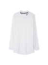 Pro Dri-Fit Fitness Mock Neck Long Sleeve T-Shirt White - NIKE - BALAAN 1