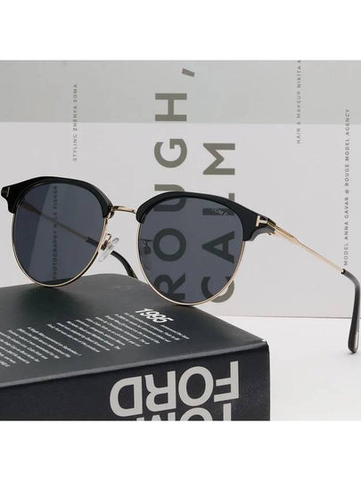 Sunglasses TF889K 01A round gold rim Asian fit - TOM FORD - BALAAN 2